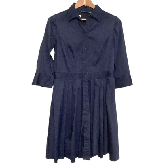 Lauren by Ralph Lauren blue uniform fit flared dress size 12 - Picture 1 of 6